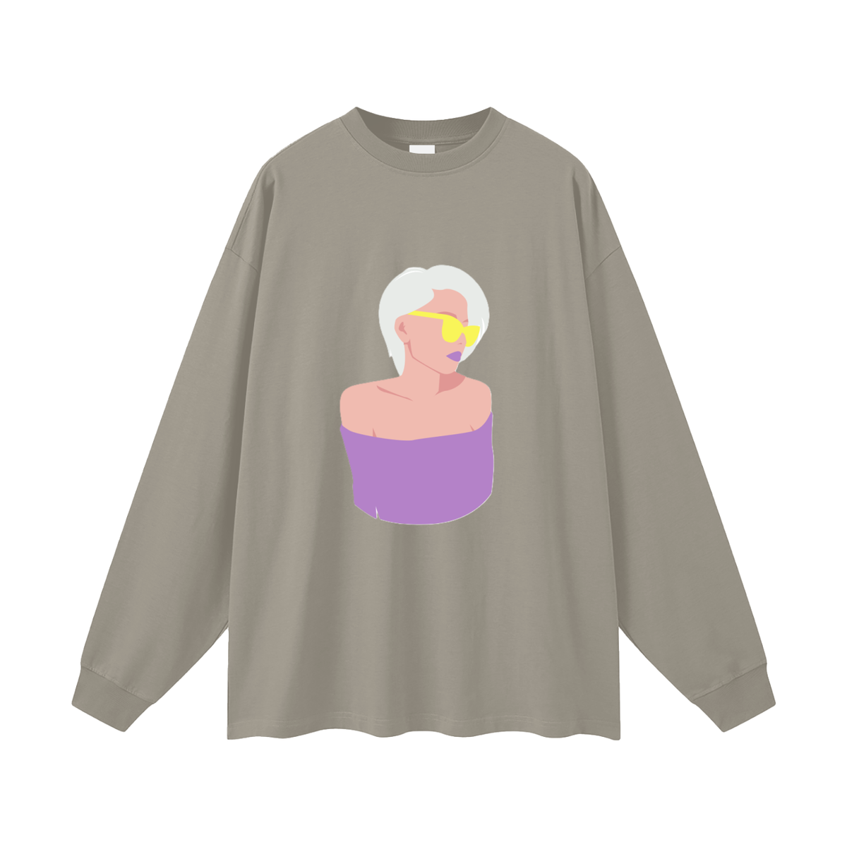 Woman in a Vibe Oversized Unisex Long Sleeve T-Shirt