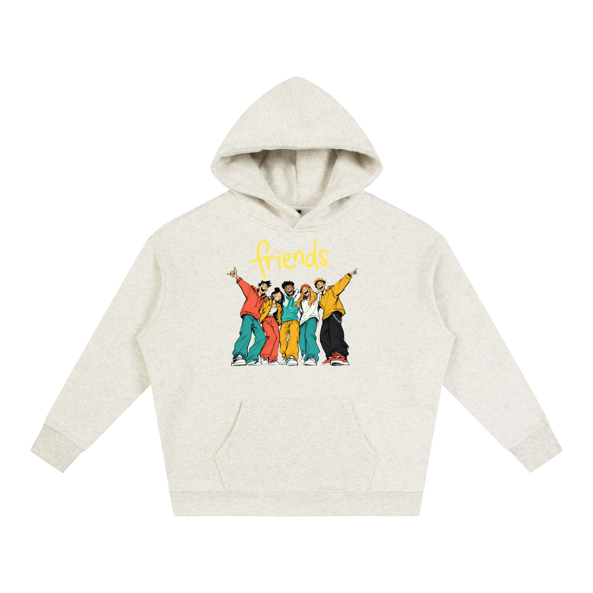 BEST FRIENDS Oversize Fleeced Hoodie