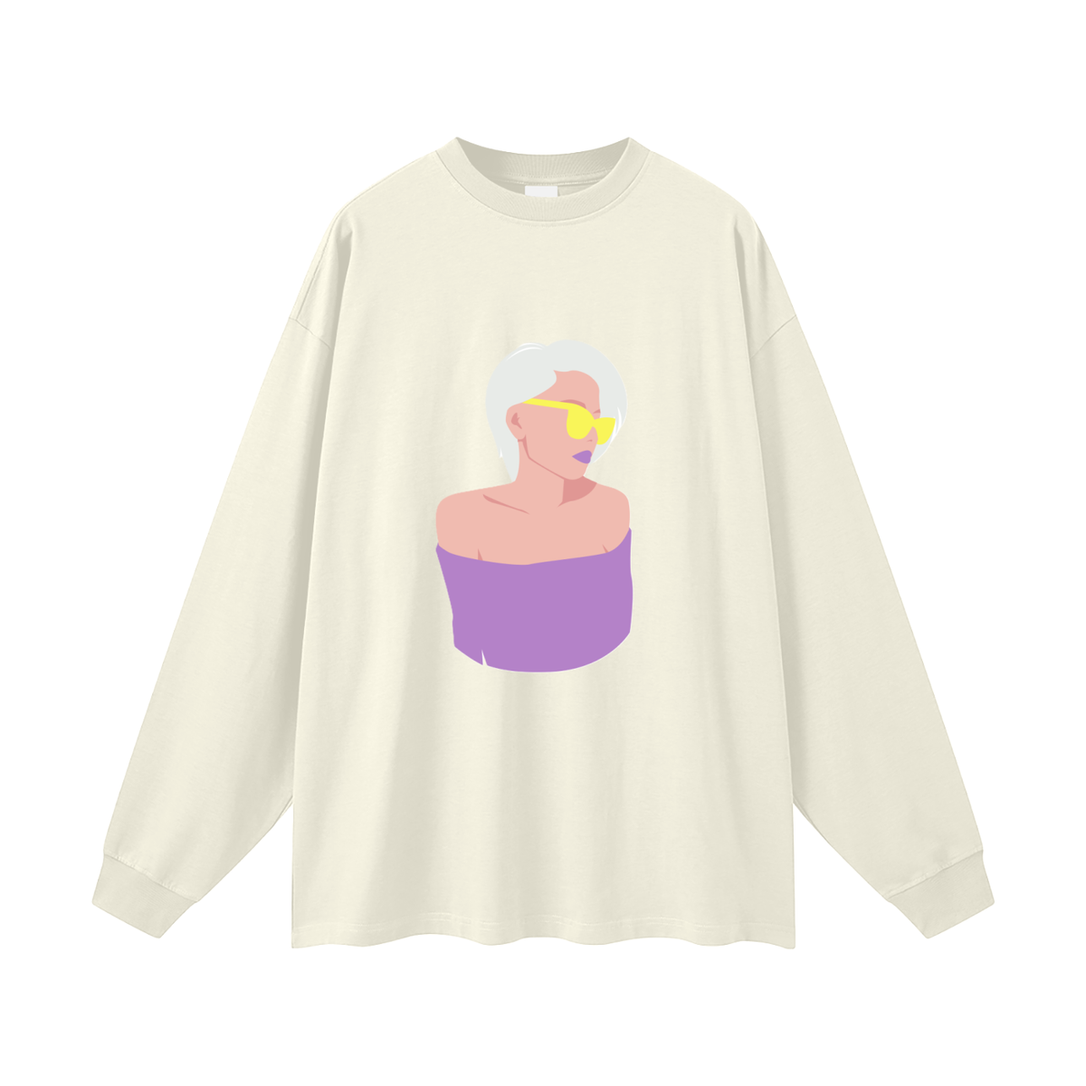 Woman in a Vibe Oversized Unisex Long Sleeve T-Shirt