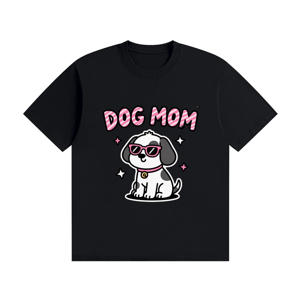 DOG MOM Unisex Seamless Cotton T-Shirt