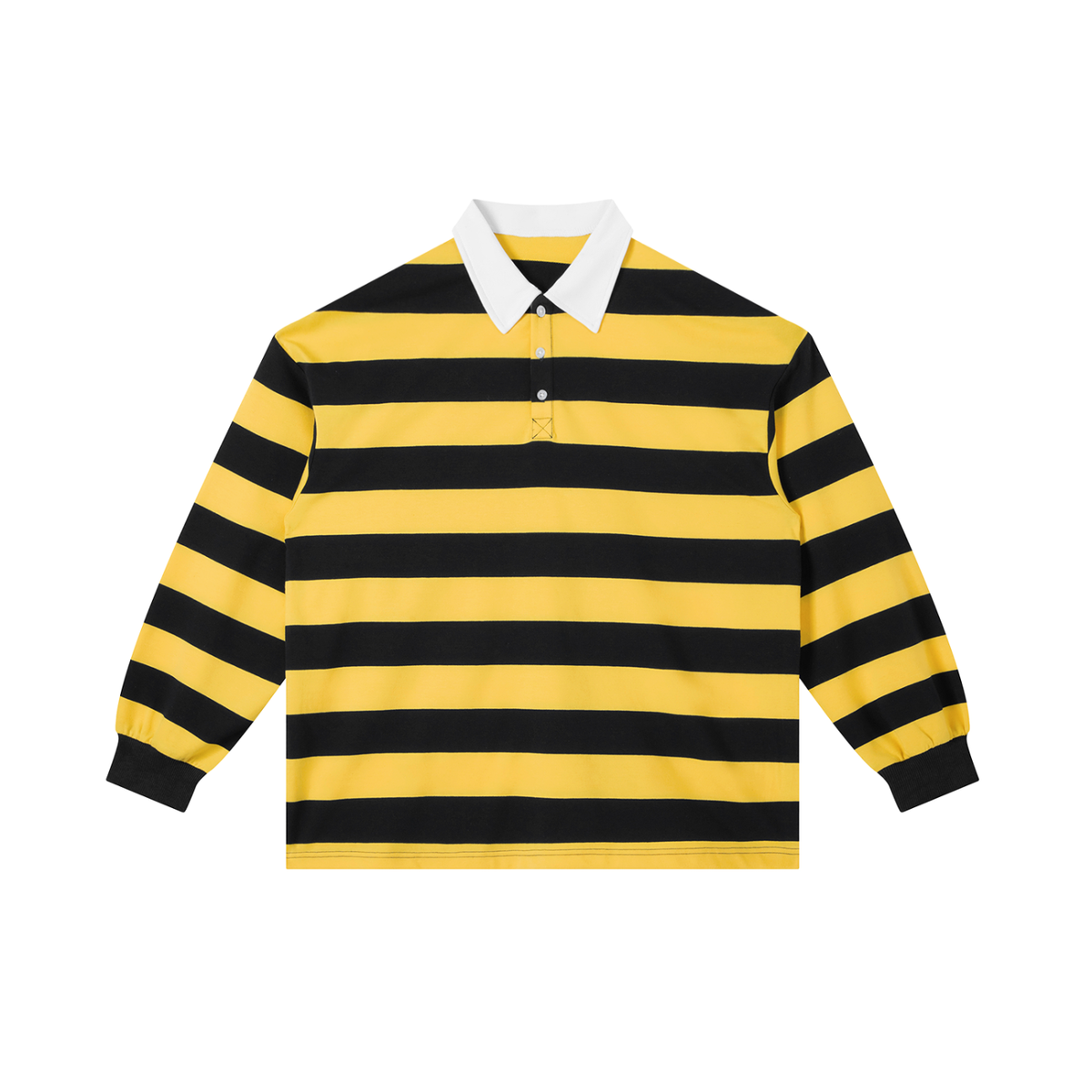 Color Block Stripe Polo Shirt