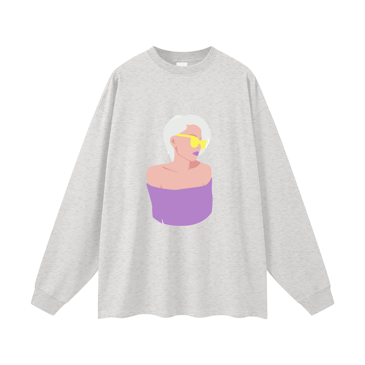 Woman in a Vibe Oversized Unisex Long Sleeve T-Shirt