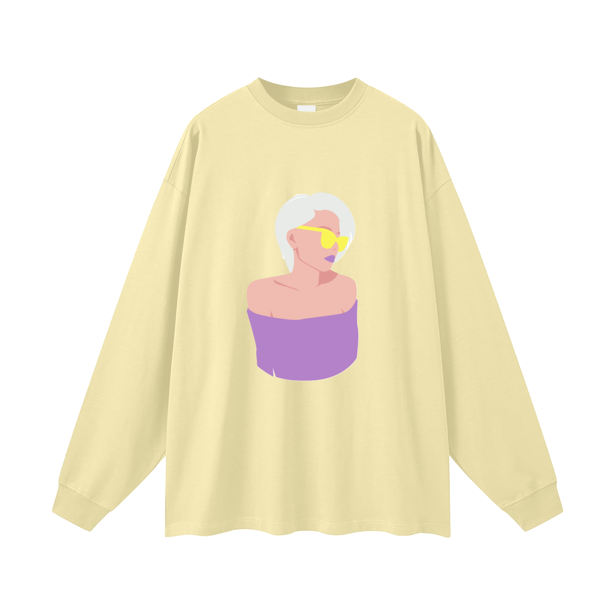 Woman in a Vibe Oversized Unisex Long Sleeve T-Shirt