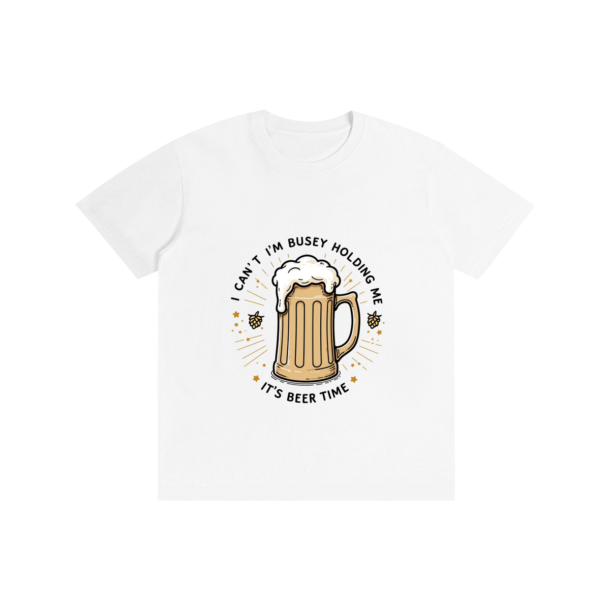 IT'S BEER TIME Pure Cotton Unisex T-Shirt