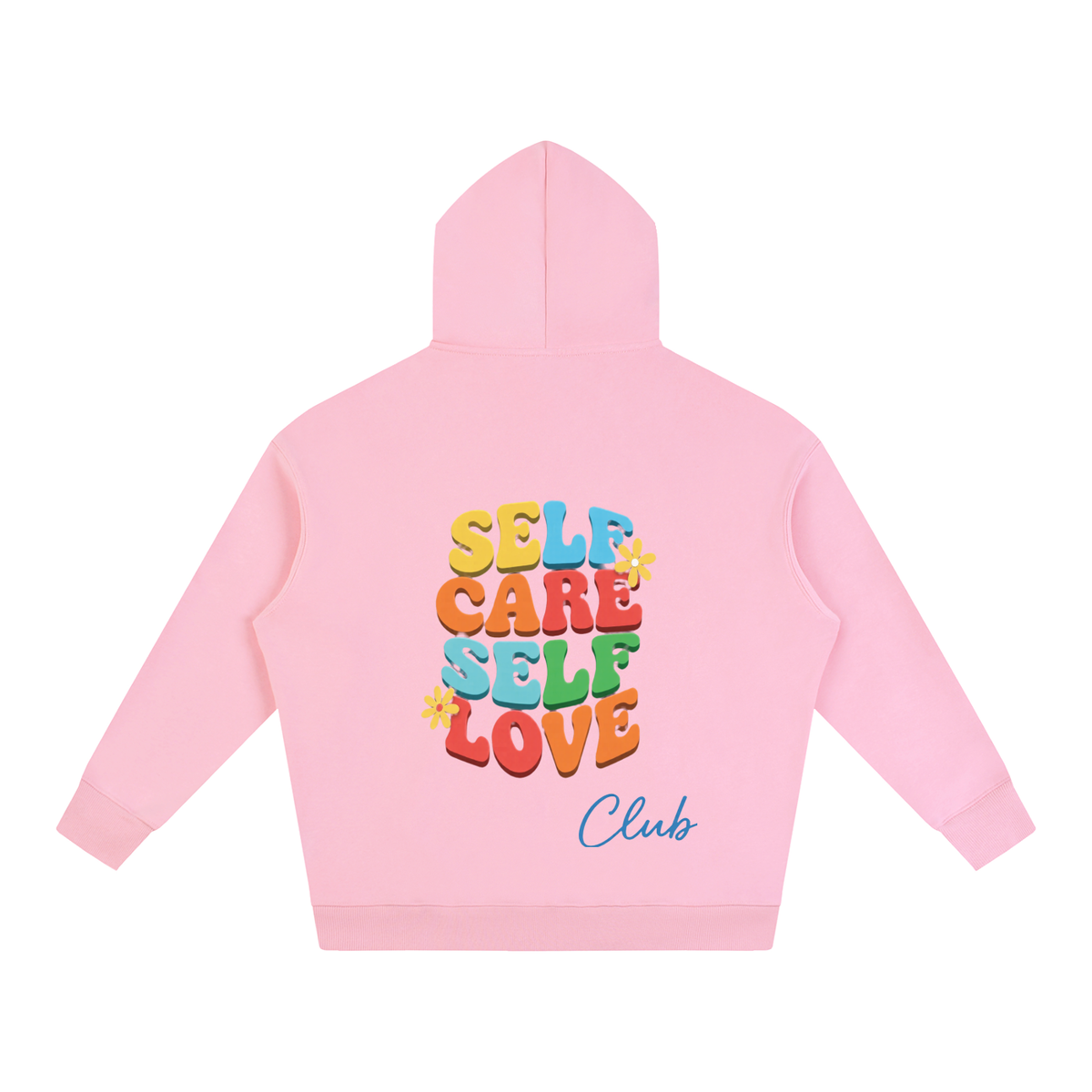 SELF CARE SELF LOVE Oversize Fleeced Hoodie