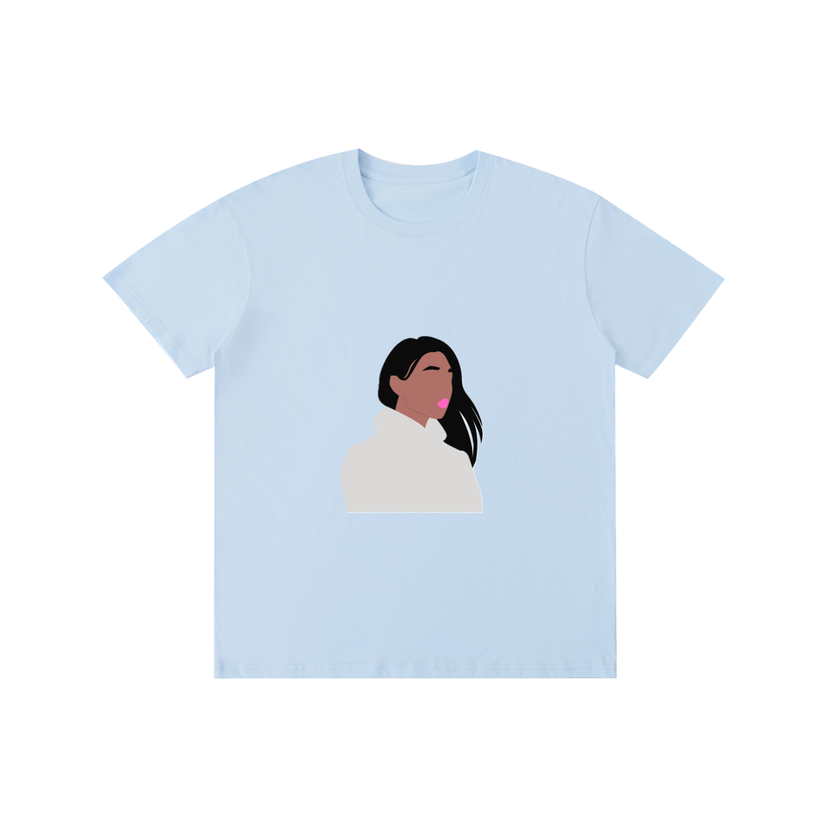 WOMAN IN A BUN Pure Cotton Unisex T-Shirt