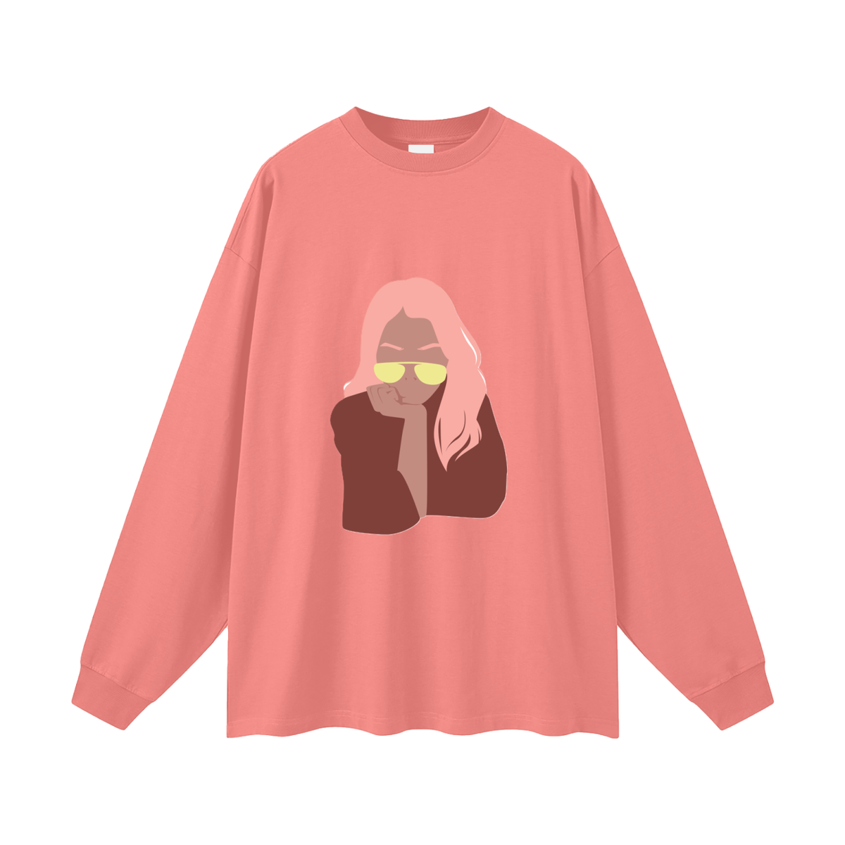 GOOD MOOD WOMAN Oversized Unisex Long Sleeve T-Shirt