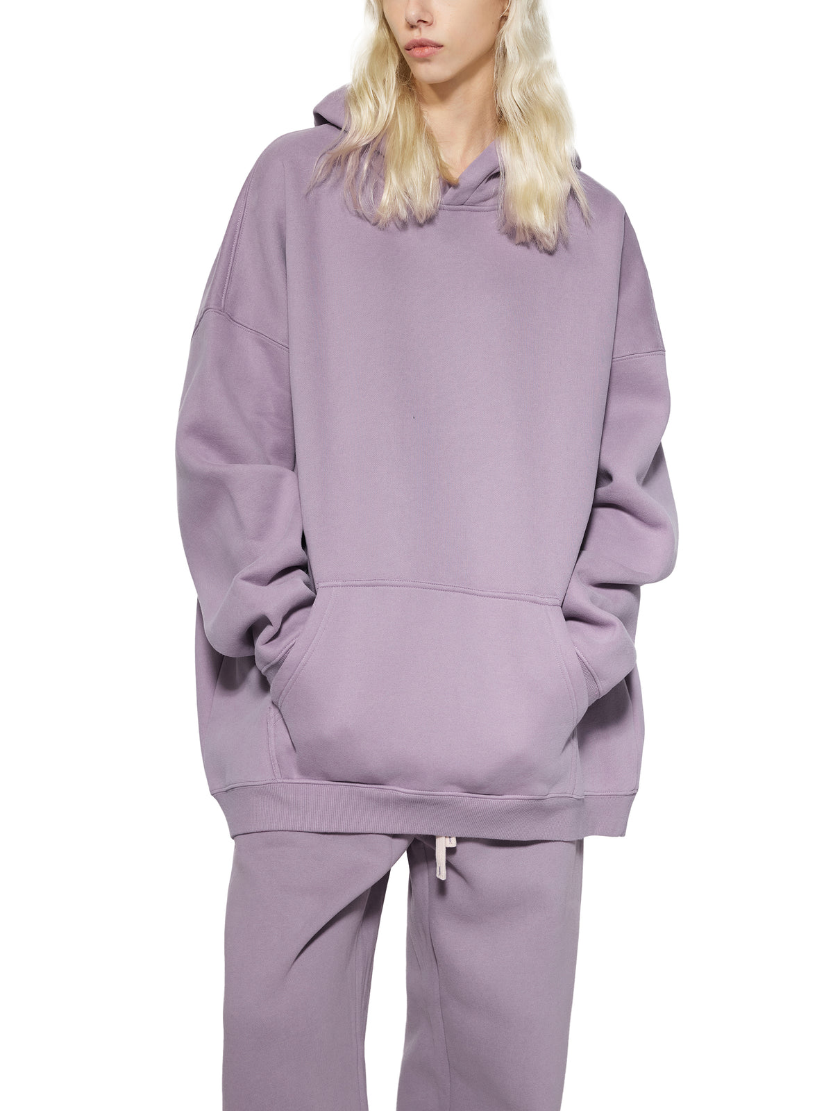 POSITIVITY BREEDS HAPPINESS Oversize Fleeced Hoodie