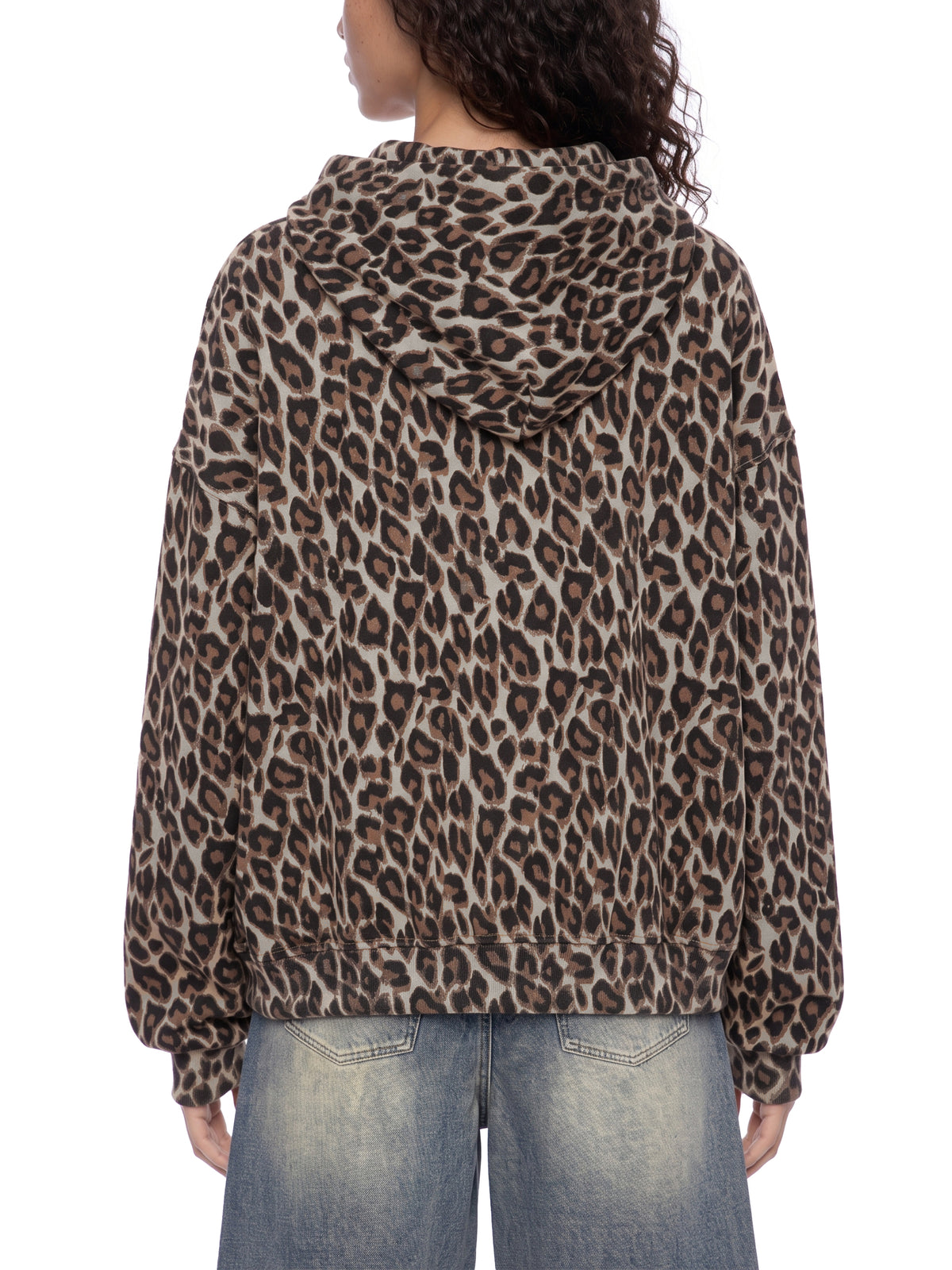 Unisex Leopard Full Zip Hoodie