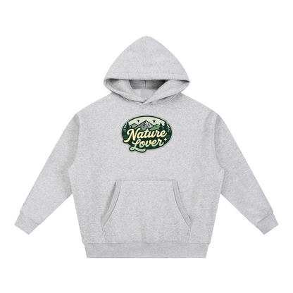 NATURE LOVER Essential Oversized Boxy Fit Fleece Hoodie