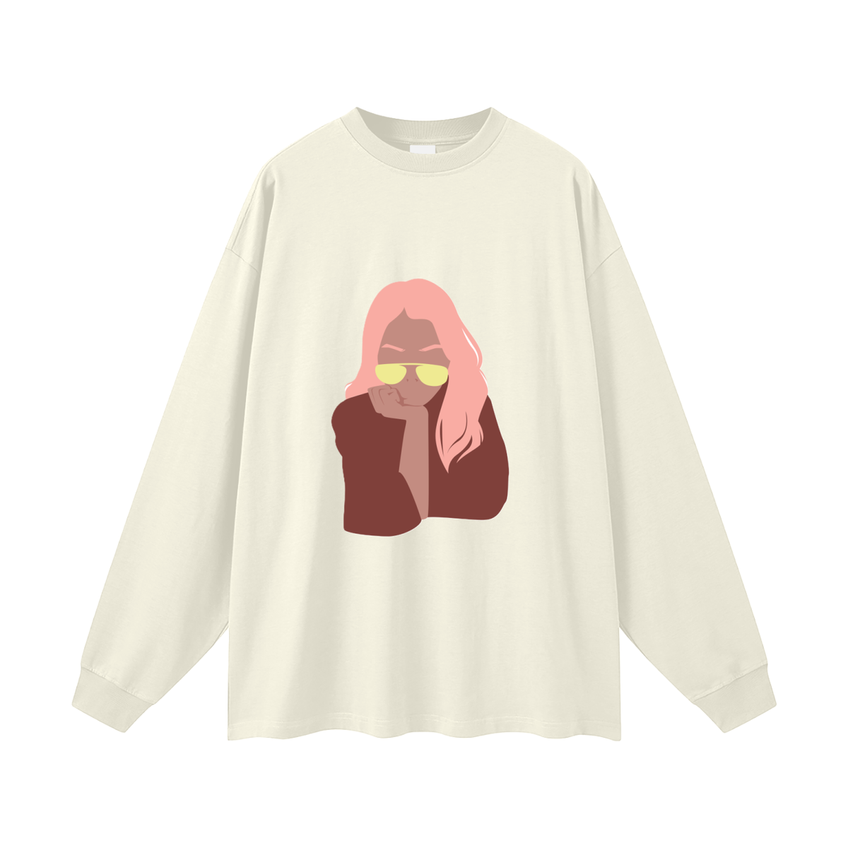 GOOD MOOD WOMAN Oversized Unisex Long Sleeve T-Shirt