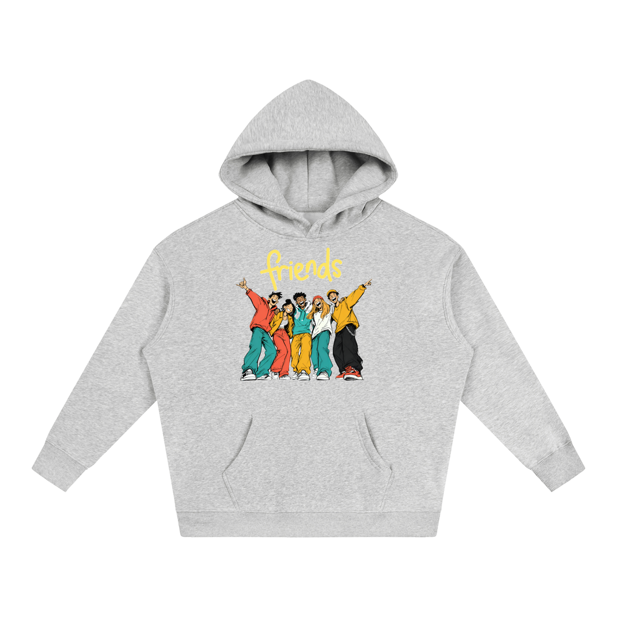 BEST FRIENDS Oversize Fleeced Hoodie