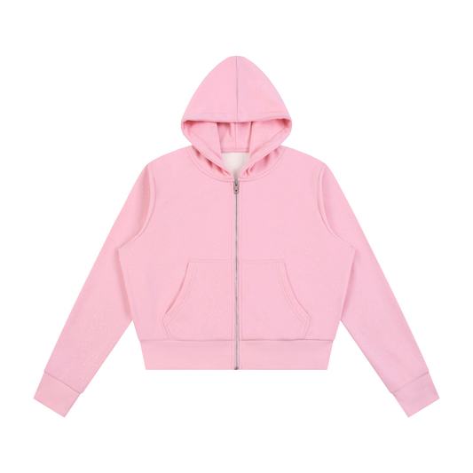 Women's Sparkles Fleece Full Zip Hoodie