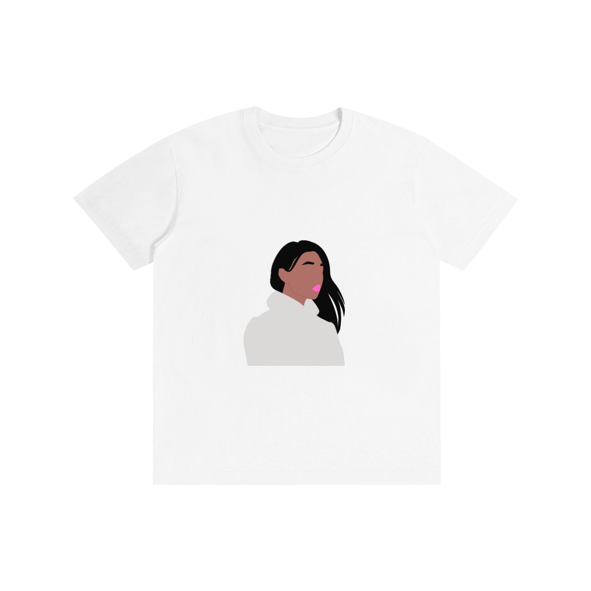 WOMAN IN A BUN Pure Cotton Unisex T-Shirt