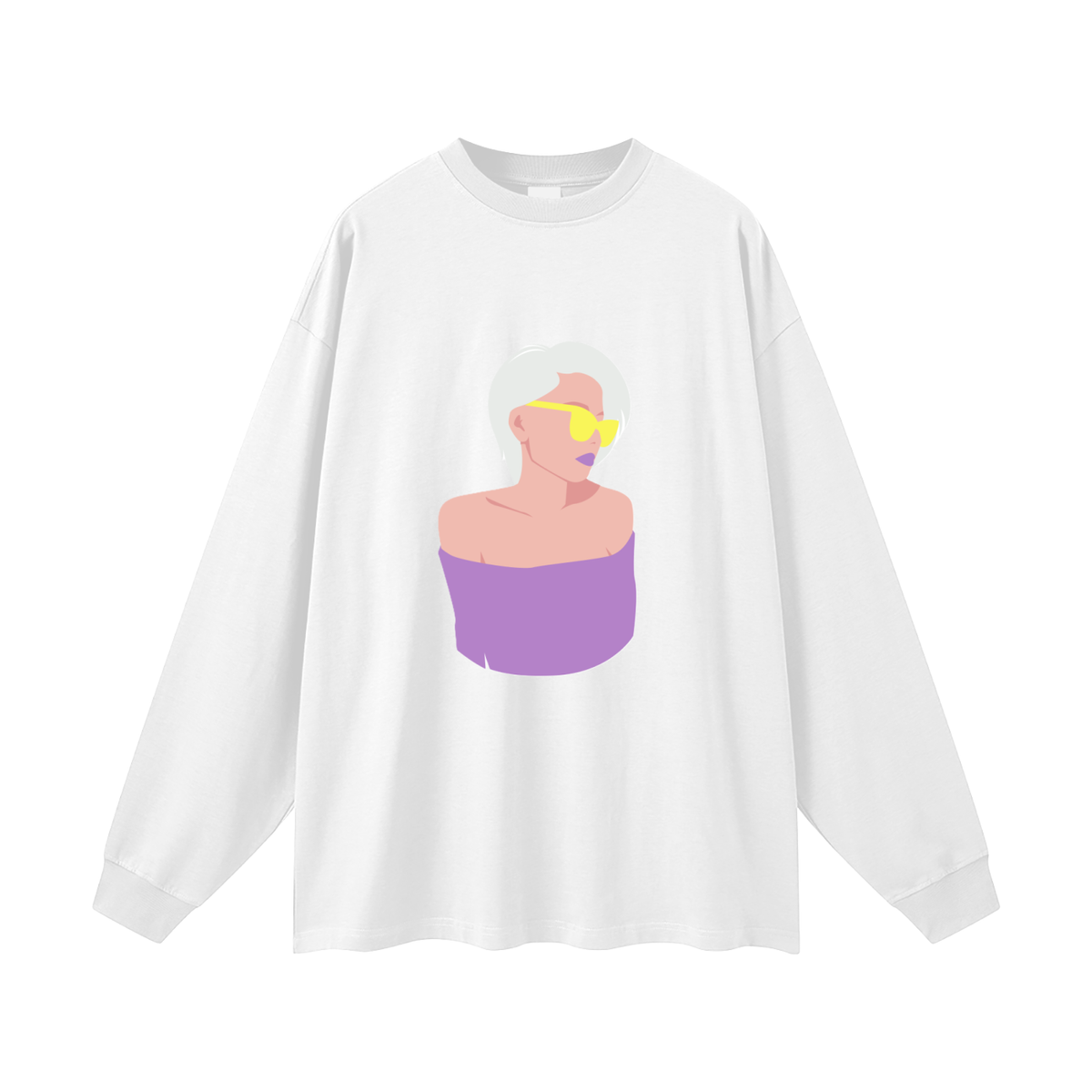 Woman in a Vibe Oversized Unisex Long Sleeve T-Shirt
