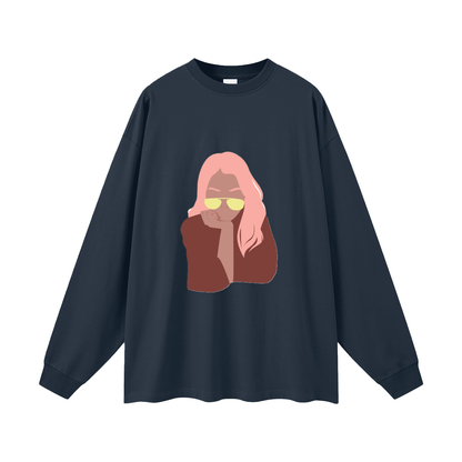 GOOD MOOD WOMAN Oversized Unisex Long Sleeve T-Shirt