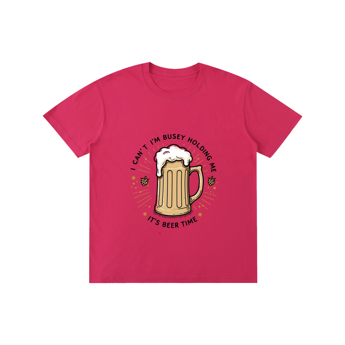 IT'S BEER TIME  Pure Cotton Unisex T-Shirt
