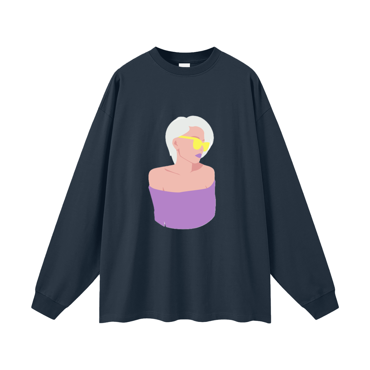 Woman in a Vibe Oversized Unisex Long Sleeve T-Shirt