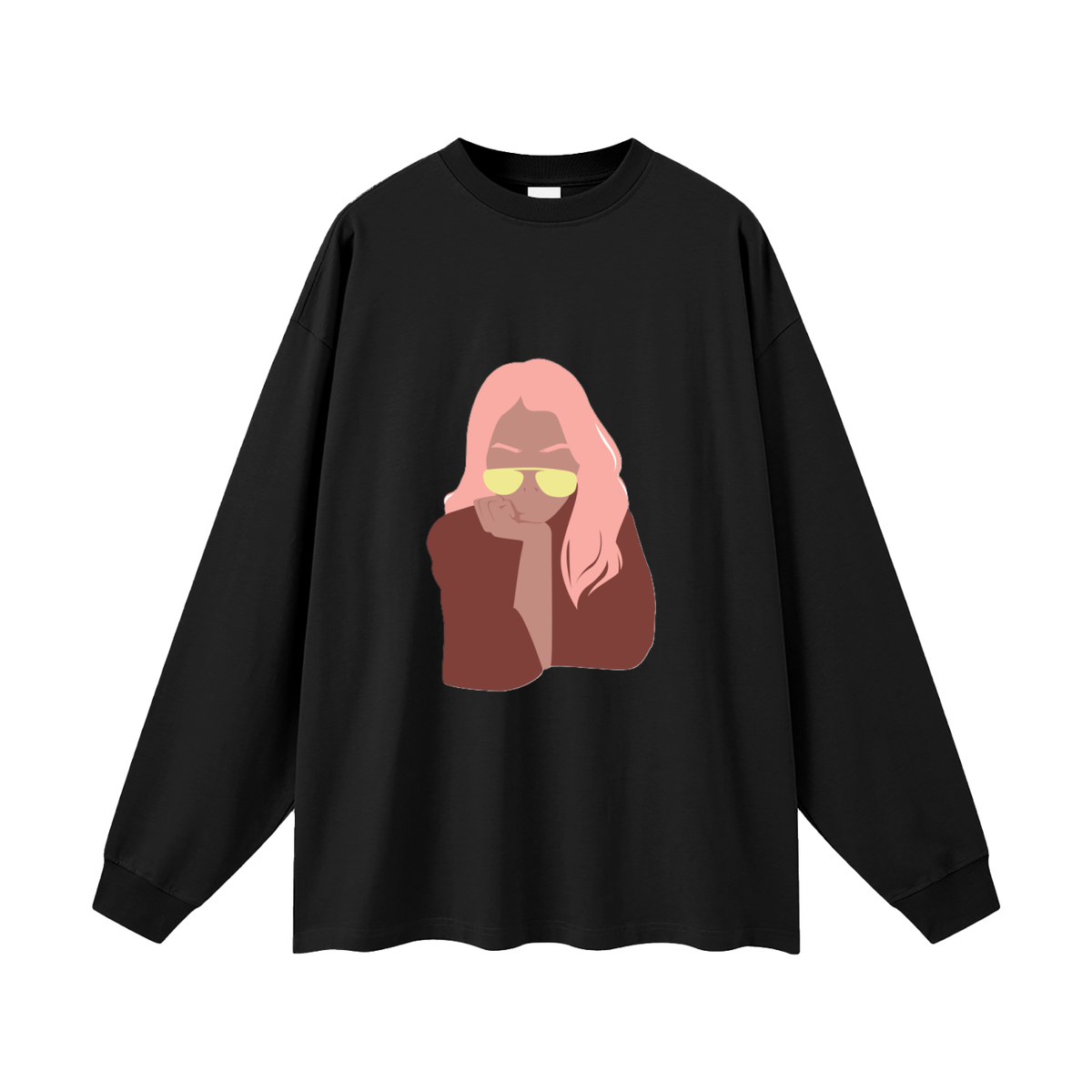 GOOD MOOD WOMAN Oversized Unisex Long Sleeve T-Shirt