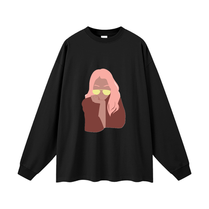 GOOD MOOD WOMAN Oversized Unisex Long Sleeve T-Shirt
