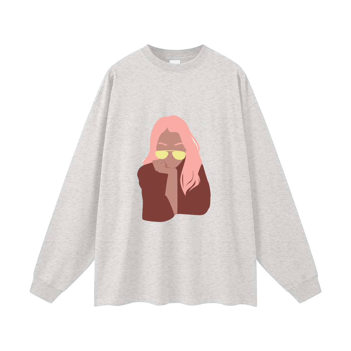 GOOD MOOD WOMAN Oversized Unisex Long Sleeve T-Shirt