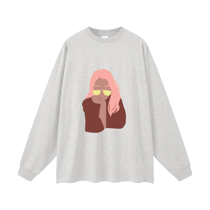 GOOD MOOD WOMAN Oversized Unisex Long Sleeve T-Shirt