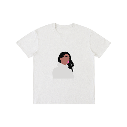 WOMAN IN A BUN Pure Cotton Unisex T-Shirt