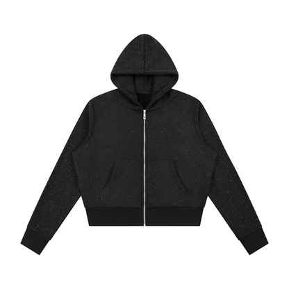 Women's Sparkles Fleece Full Zip Hoodie