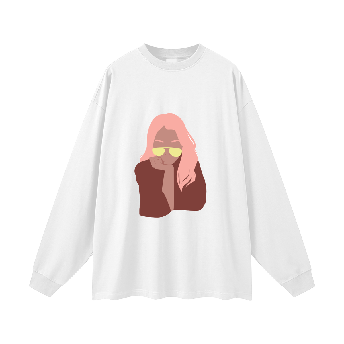 GOOD MOOD WOMAN Oversized Unisex Long Sleeve T-Shirt