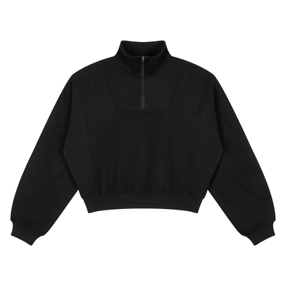Women’s Loose Fleece Quarter-Zip Sweatshirt