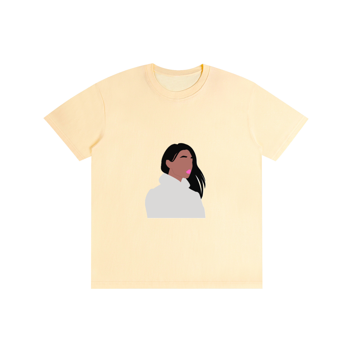 WOMAN IN A BUN Pure Cotton Unisex T-Shirt