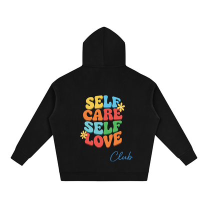 SELF CARE SELF LOVE Oversize Fleeced Hoodie