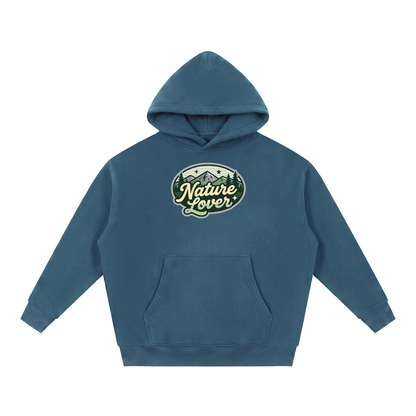 NATURE LOVER Essential Oversized Boxy Fit Fleece Hoodie