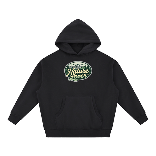 NATURE LOVER Essential Oversized Boxy Fit Fleece Hoodie