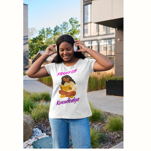 Fruit of Knowledge reading a Book basic softstyle t-shirt