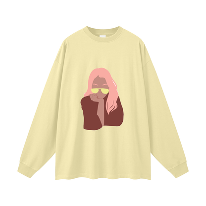 GOOD MOOD WOMAN Oversized Unisex Long Sleeve T-Shirt