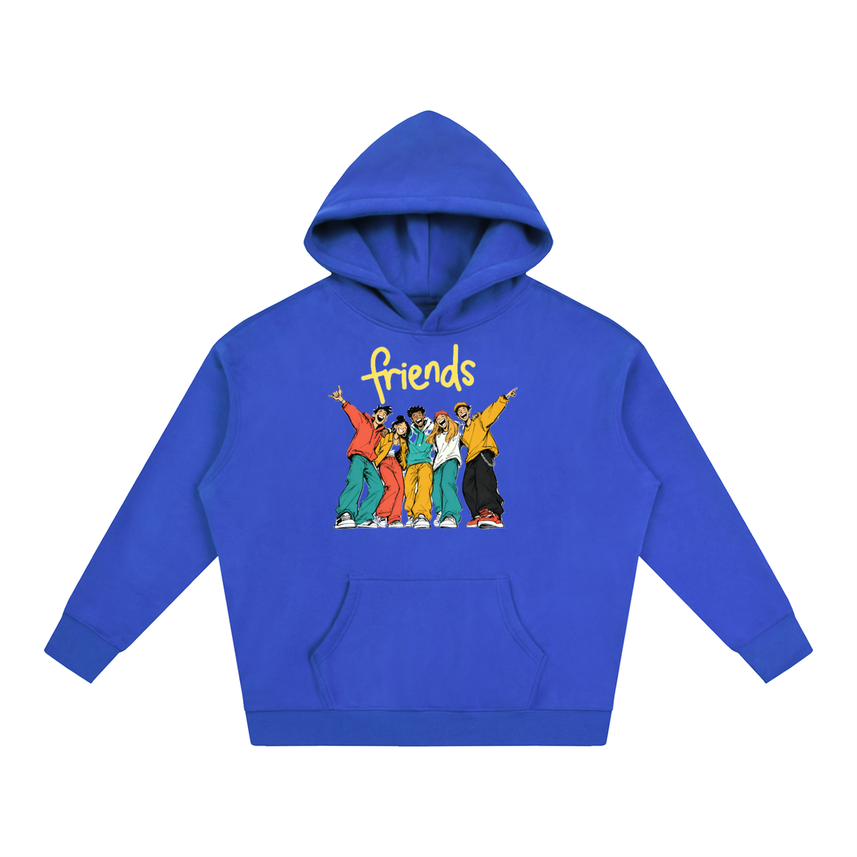 BEST FRIENDS Oversize Fleeced Hoodie