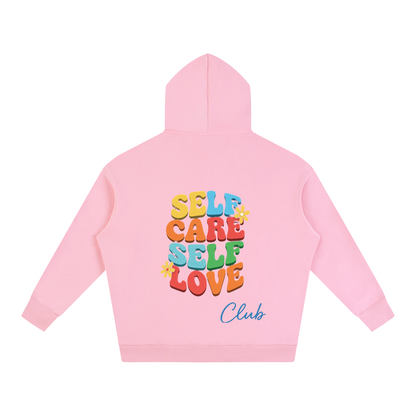 SELF CARE SELF LOVE Oversize Fleeced Hoodie
