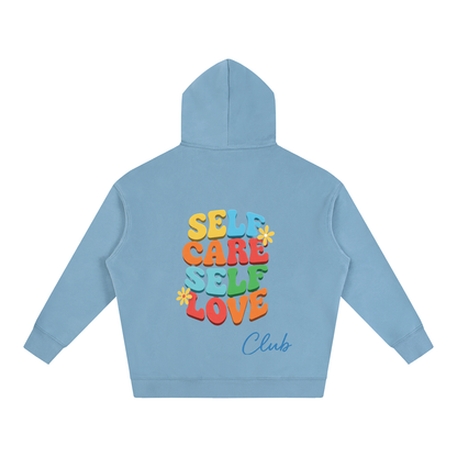 SELF CARE SELF LOVE Oversize Fleeced Hoodie