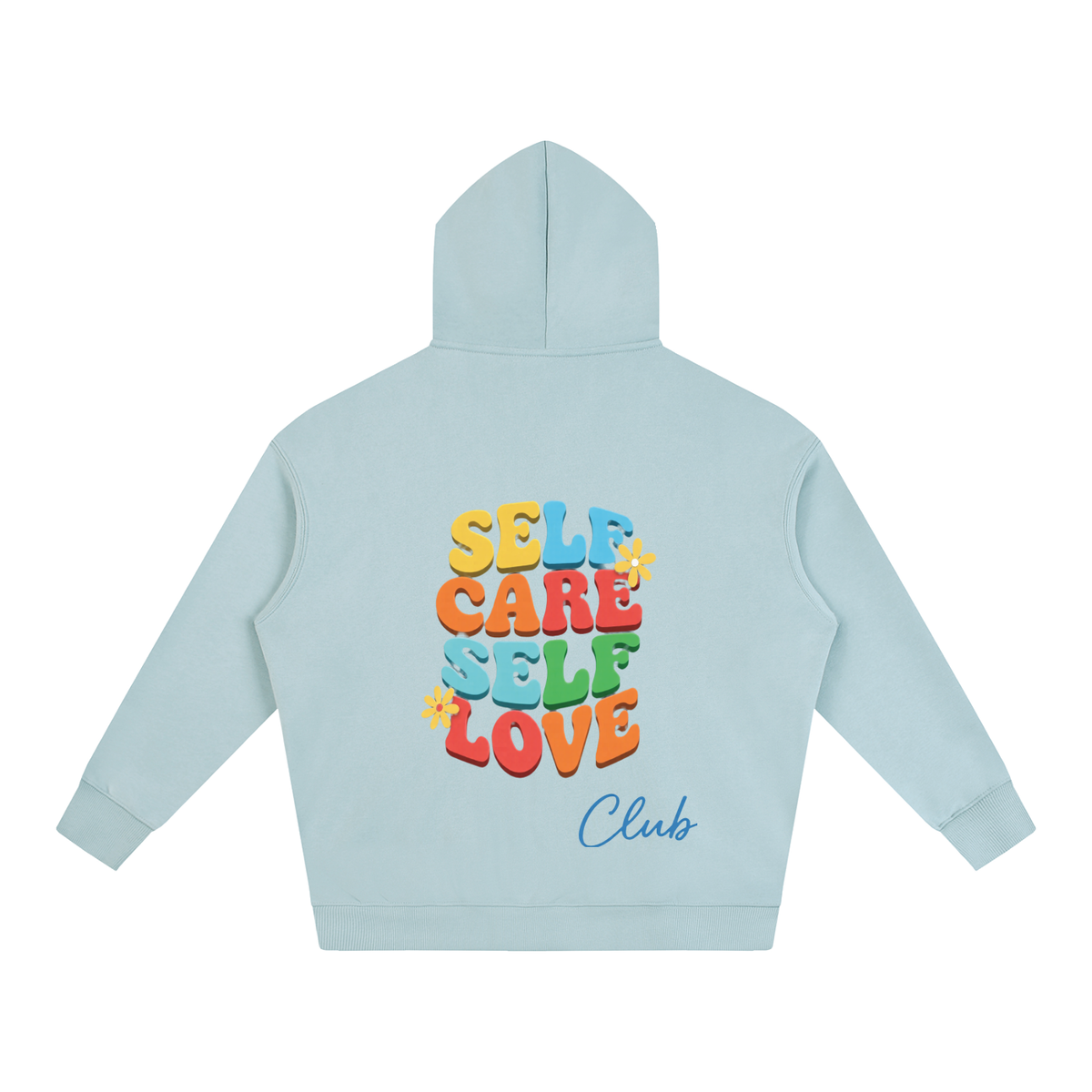 SELF CARE SELF LOVE Oversize Fleeced Hoodie