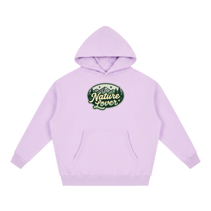 NATURE LOVER Essential Oversized Boxy Fit Fleece Hoodie