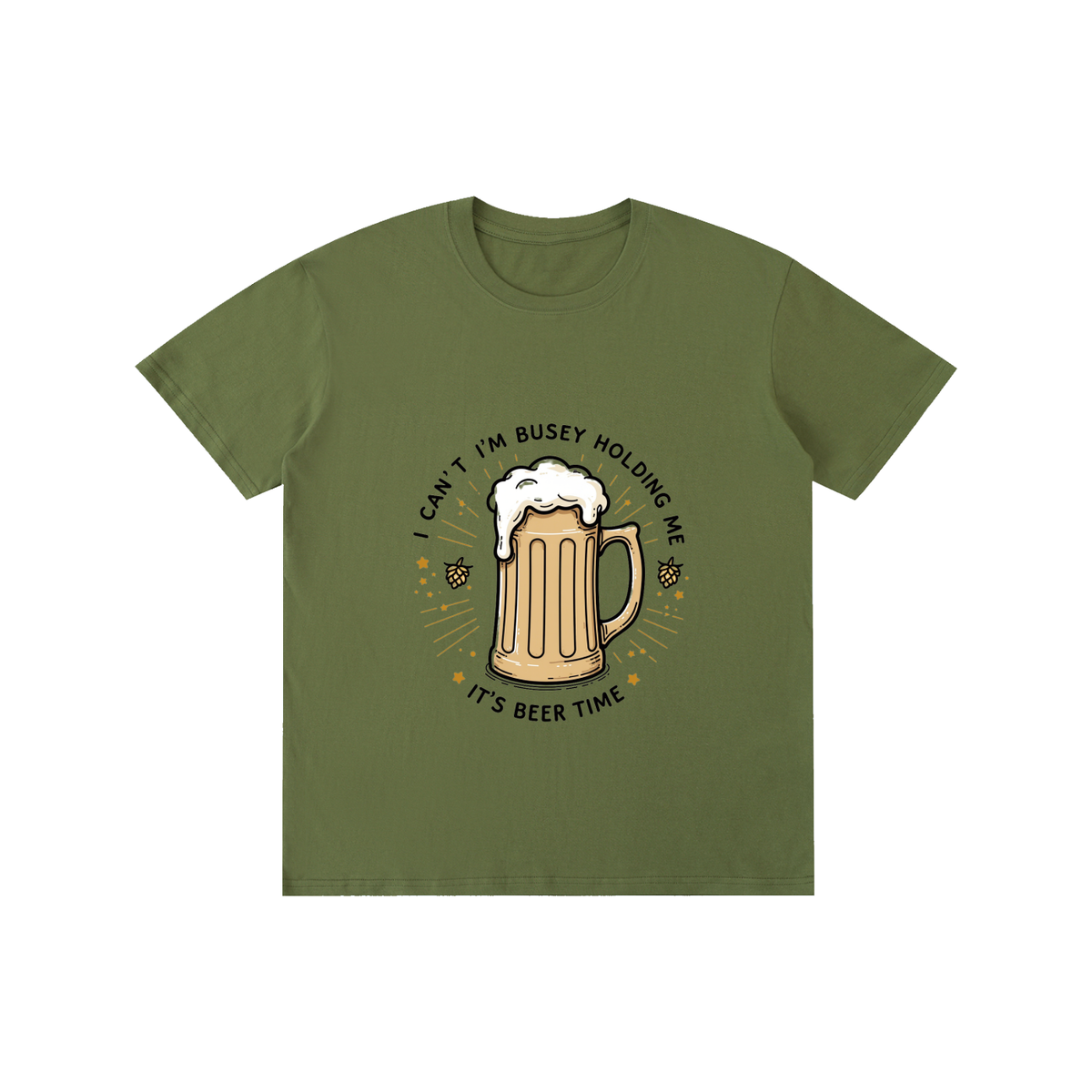 IT'S BEER TIME  Pure Cotton Unisex T-Shirt