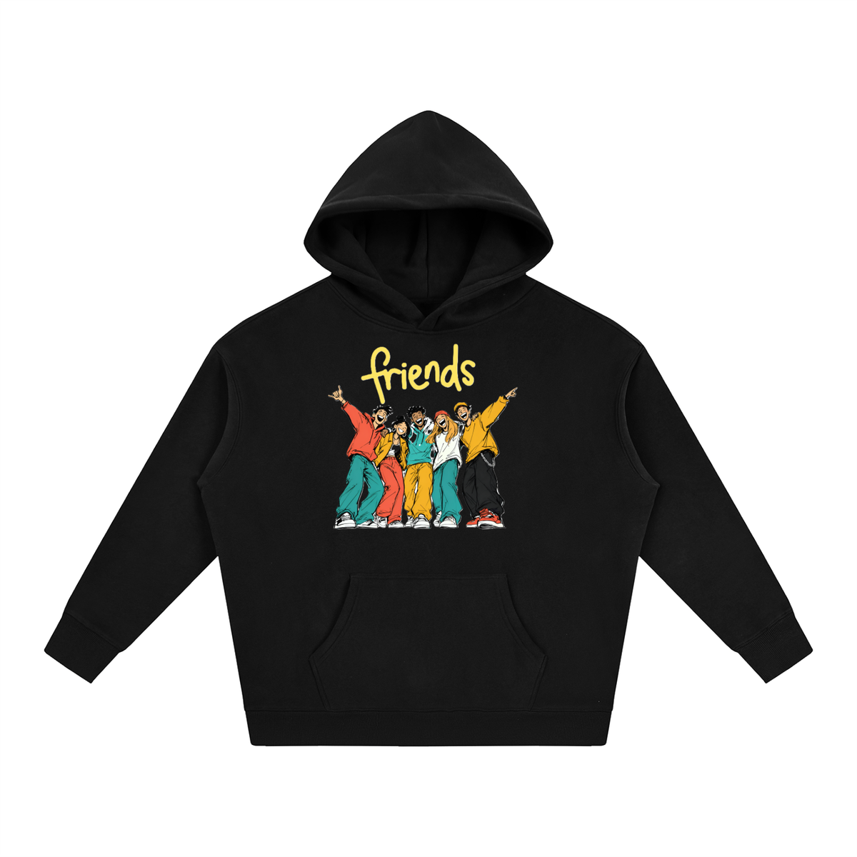 BEST FRIENDS Oversize Fleeced Hoodie