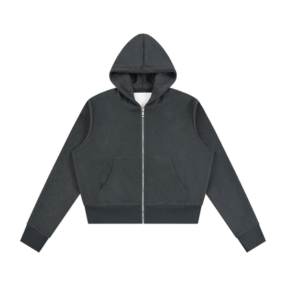 Women's Sparkles Fleece Full Zip Hoodie