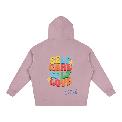 SELF CARE SELF LOVE Oversize Fleeced Hoodie