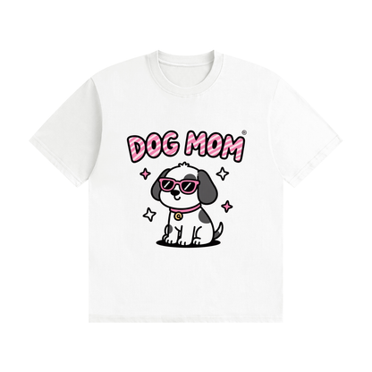 DOG MOM Unisex Seamless Cotton T-Shirt