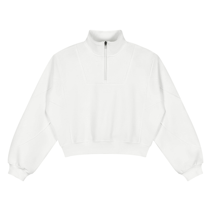 Women’s Loose Fleece Quarter-Zip Sweatshirt