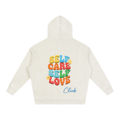 SELF CARE SELF LOVE Oversize Fleeced Hoodie