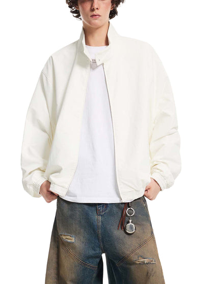 Unisex Stand Collar Bomber Jacket