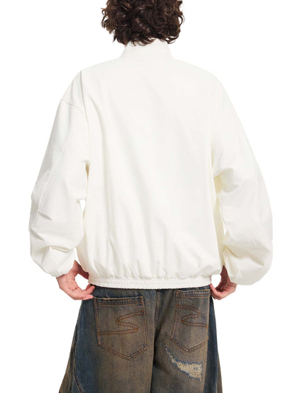 Unisex Stand Collar Bomber Jacket